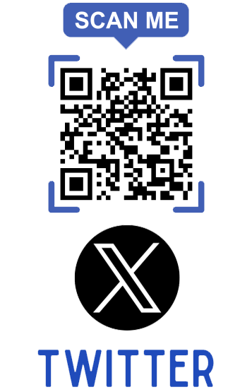 Scan QR code or click to visit our Twitter page